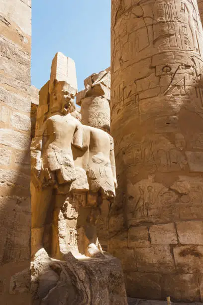 Photo of Ancient ruins of Karnak temple in Egypt