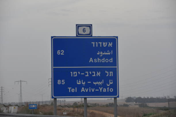 istock Israel road sign 898695704