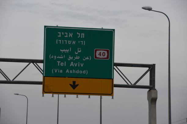 istock Israel road sign 898695766
