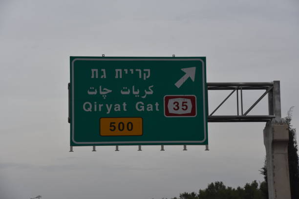 istock Israel road sign 898696004