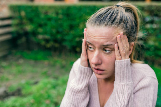 istock Stressed Exhausted Young Woman Having Strong Tension Headache. 898699232