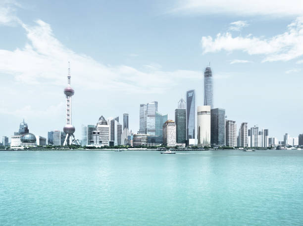 istock Shanghai skyline in sunny day, China 898719938