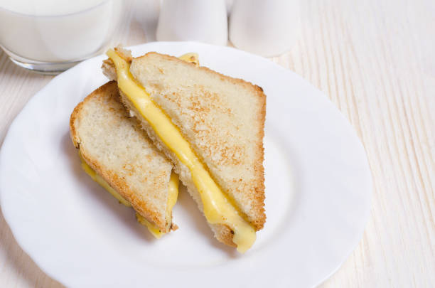 istock Homemade grilled cheese sandwich for breakfast 898720366