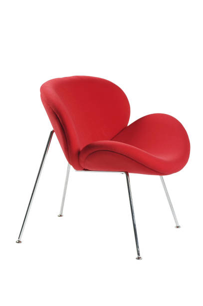 istock red office chair isolated on white background 898731662