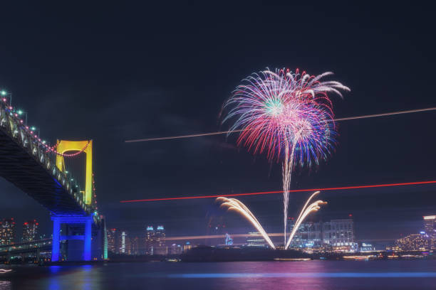 istock Winter Fireworks in Tokyo 898737000