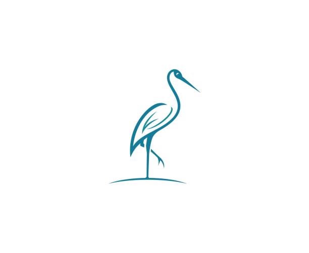 storch-symbol - storchenvogel stock-grafiken, -clipart, -cartoons und -symbole