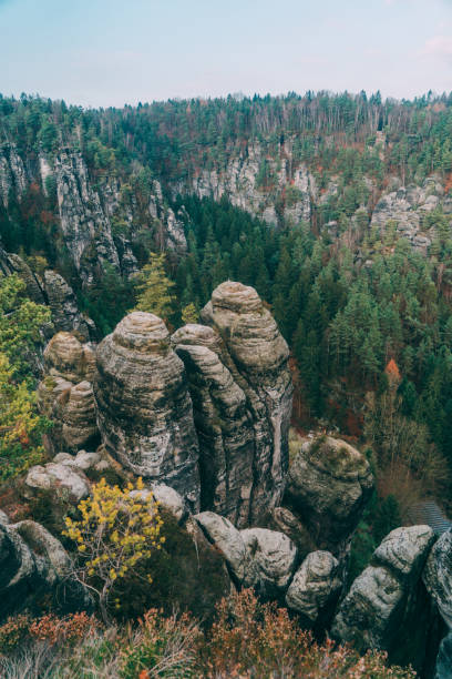 istock Scenic view of Saxon Switzerland in Germany 898761540