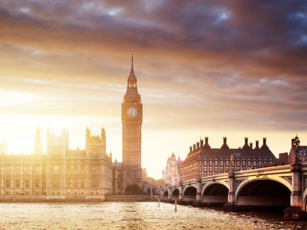 istock Big Ben and Westminster at sunset, London, UK 898776496