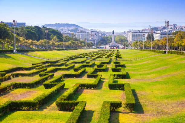 istock Edward VII sloped scenic park in Lisbon 898776922