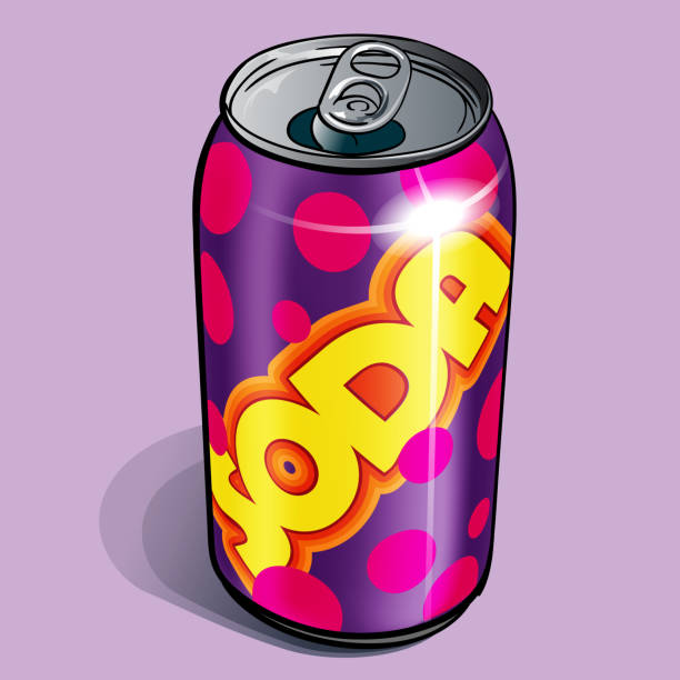 Soda Can Stock Illustration - Download Image Now - Drink Can, Grape, Can -  iStock