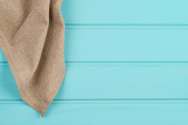 istock Beige and white towel over table 898789340