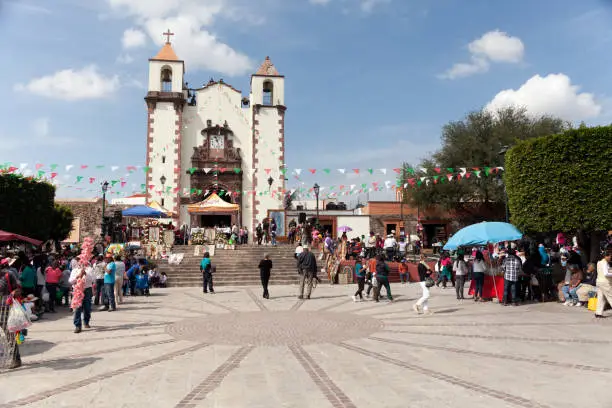 Plaza San Antonio is a center plaza of San Miguel de Allende, Mexico