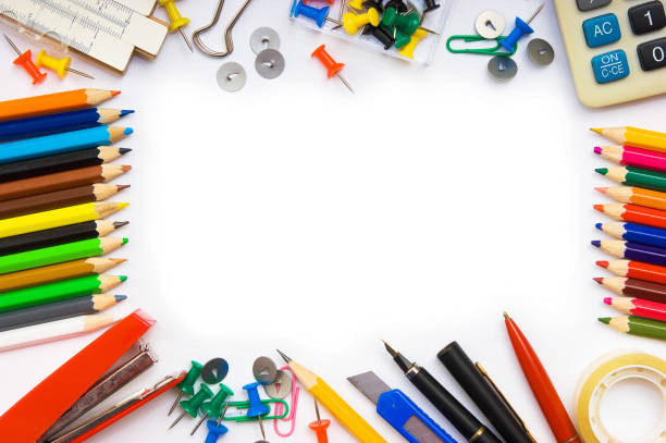 istock monthly calendar with office and stationery 898797584