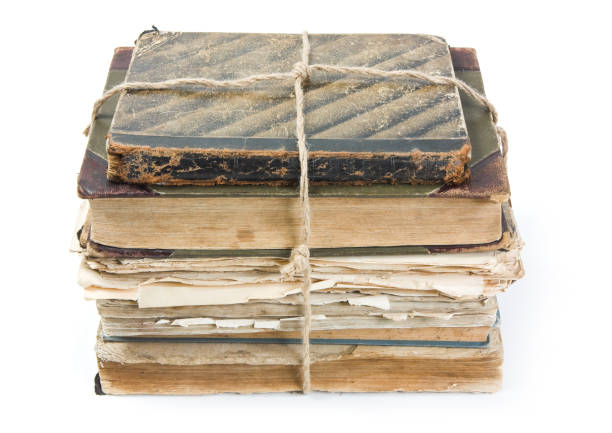 istock An old book with a crumpled sheet 898801362