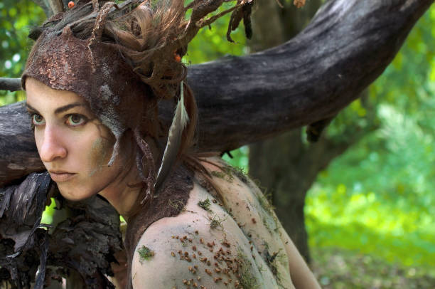 istock woman in suit dryads, made from felt 898822422