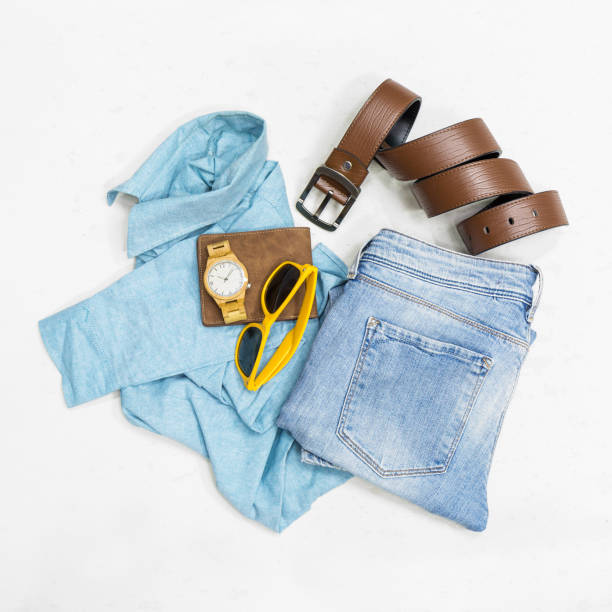 istock Top view summer vintage clothes 898829932