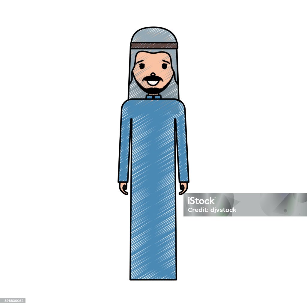 Ilustración de Dibujos Animados Hombre Árabe y más Vectores Libres de  Derechos de Adulto - Adulto, Adulto joven, Barba - Pelo facial - iStock