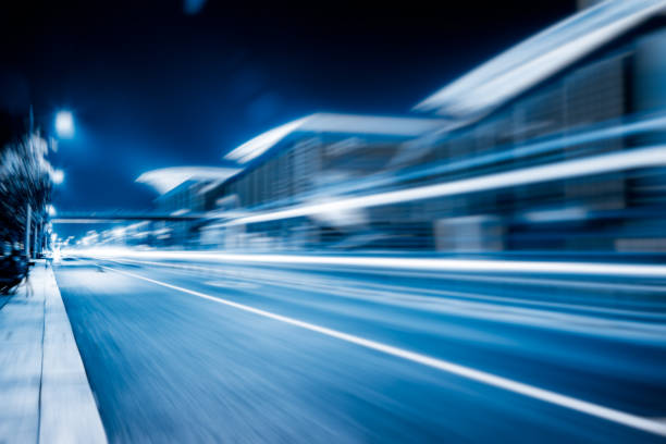 istock Traffic night of city 898830482