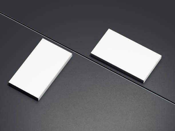 istock Two stacks of white business cards. 3d rendering 898830726