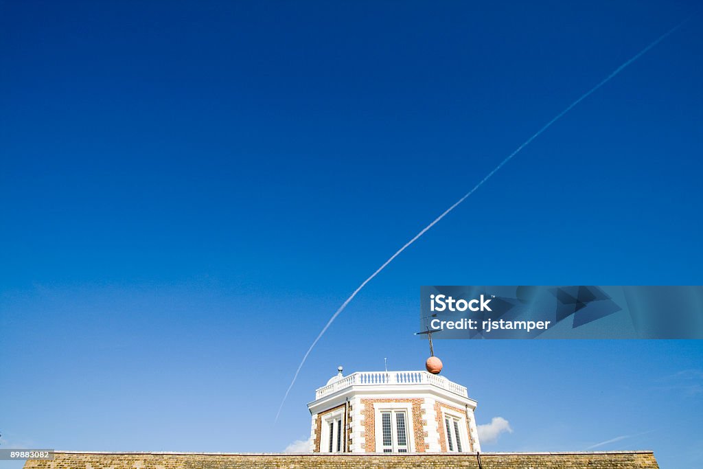 Royal Observatory Greenwich  Airplane Stock Photo