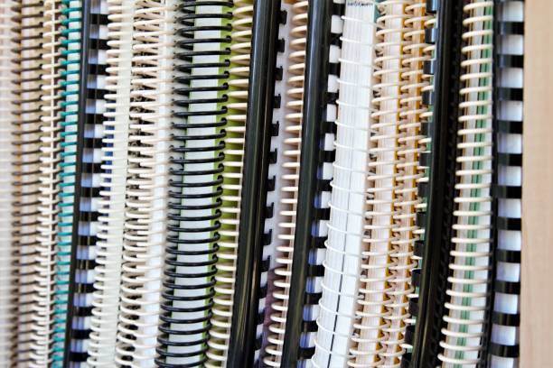 istock Closeup of row of manuals, noteboods, training materials 898831002