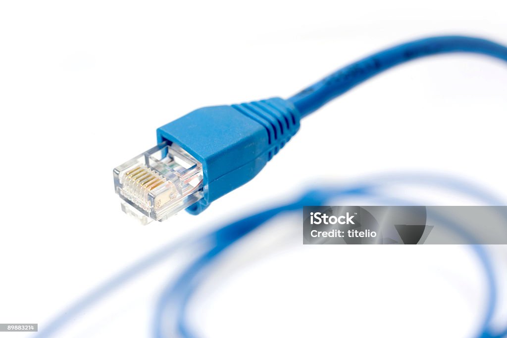 Conexión de red, conector RJ-45 - Foto de stock de Agente de servicio al cliente libre de derechos