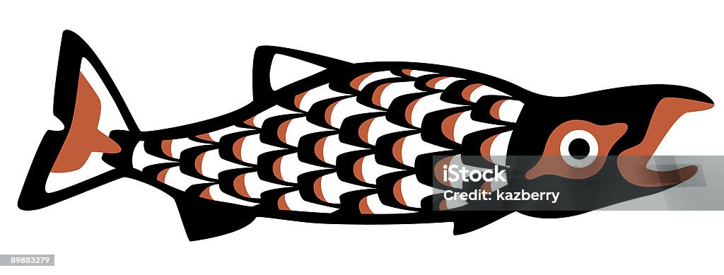 Rotlachse salmon.eps - Lizenzfrei Gemaltes Bild Stock-Illustration