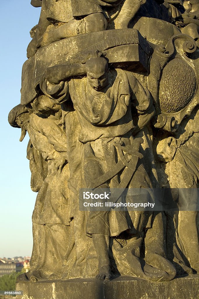 Estatua del puente Charles en praga, República Checa, - Foto de stock de Adulto libre de derechos