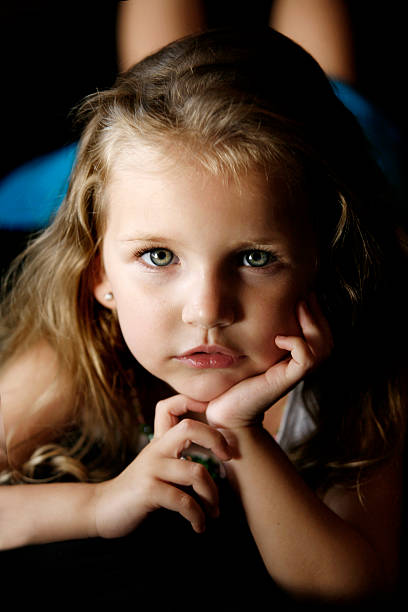 little girl stock photo