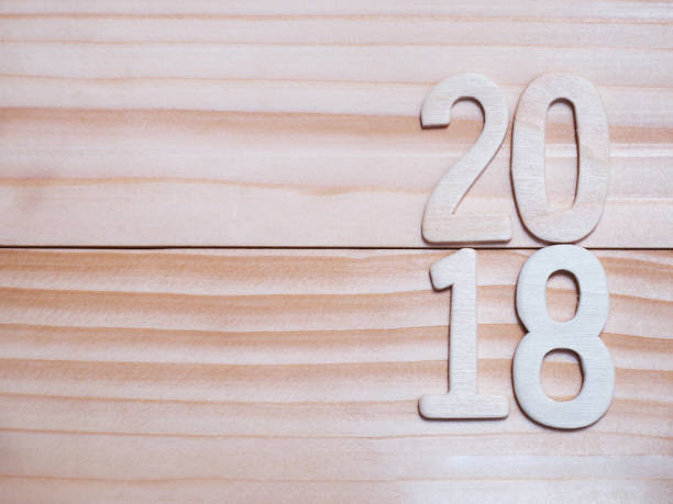 istock 2018 New year wooden number 898842466