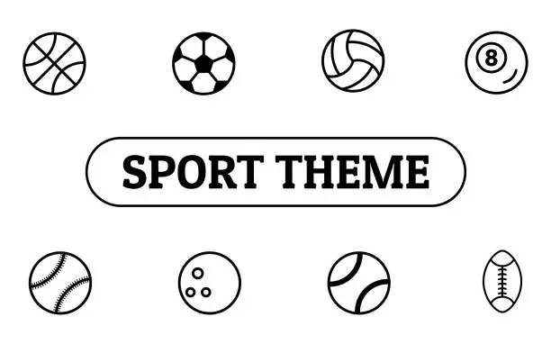 Vector illustration of Sport Theme
