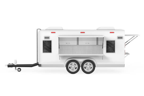 istock Airstream Caravan Food Truck. 3d Rendering 898853496