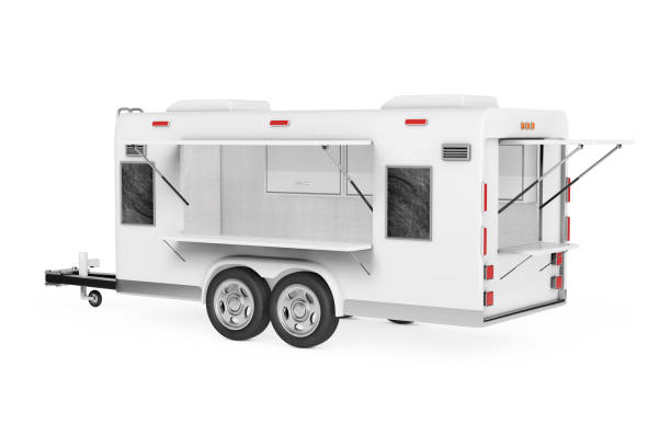 istock Airstream Caravan Food Truck. 3d Rendering 898853500
