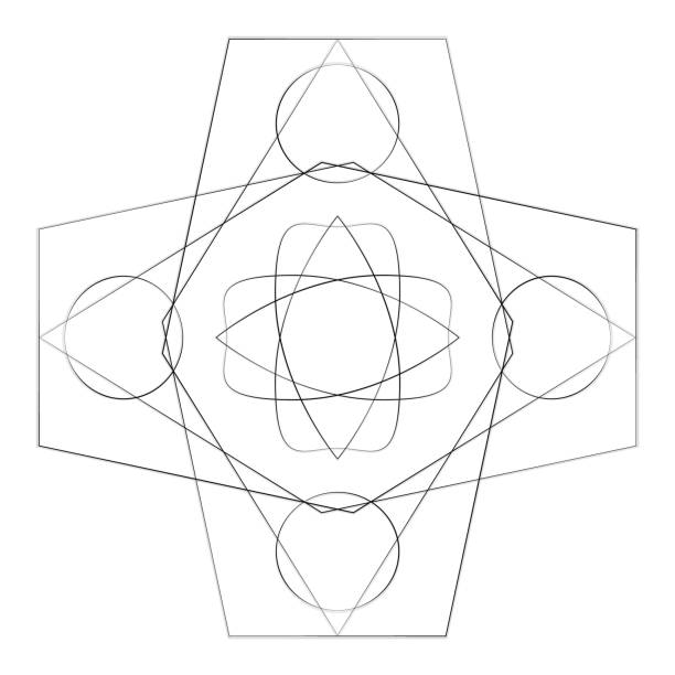 świąteczny geometryczny wzór na prezenty i święta - prognostic stock illustrations