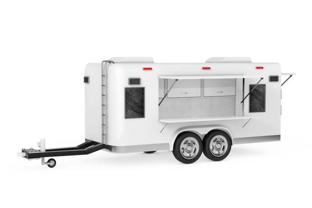 istock Airstream Caravan Food Truck. 3d Rendering 898853692