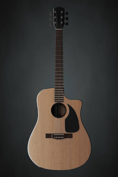 istock Wooden Acoustic Guitar. 3d Rendering 898853902