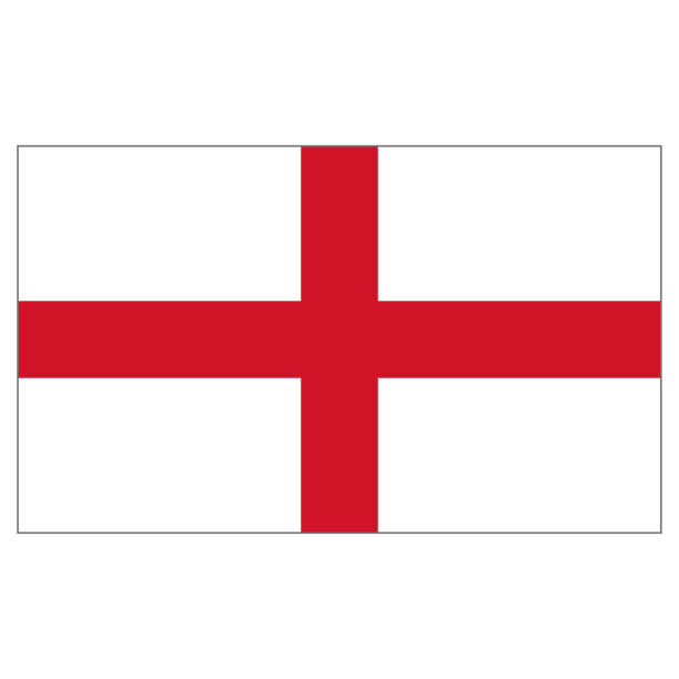 ilustrações, clipart, desenhos animados e ícones de bandeira de ilustração da inglaterra. ideal para catálogos de materiais institucionais e geografia - england map soccer soccer ball