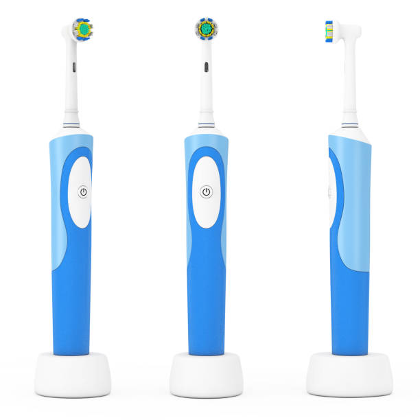 istock New Electric Toothbrush on a Charge Stand. 3d Rendering 898856056