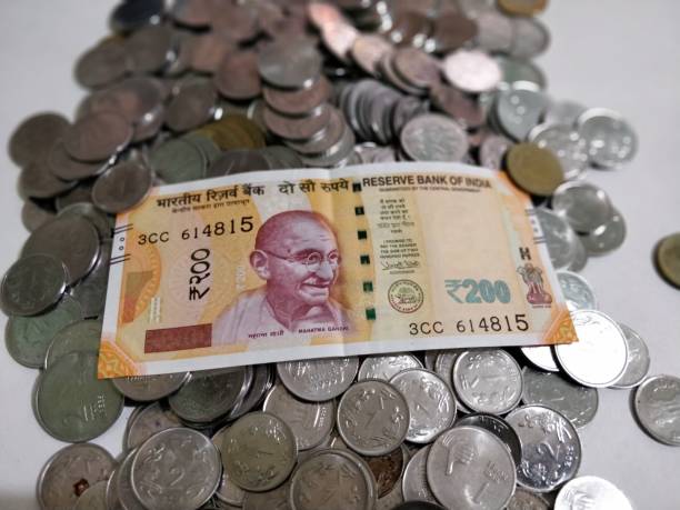 istock Indian Currency Coins and Rupees 898856356
