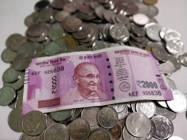 istock Indian Currency Coins and Rupees 898856468