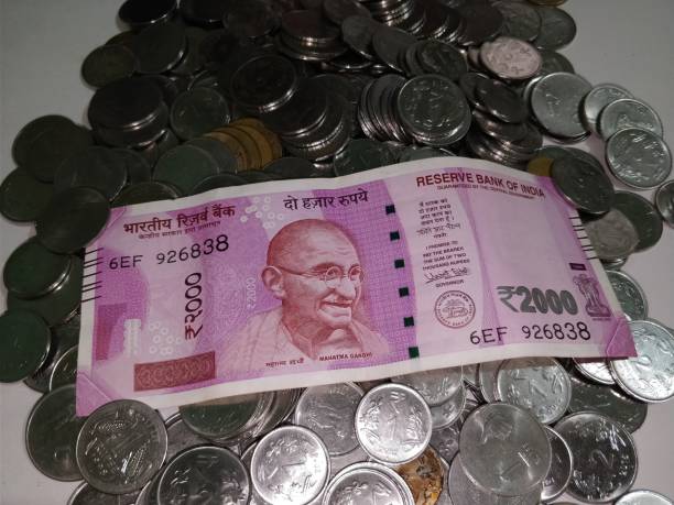 istock Indian Currency Coins and Rupees 898856494