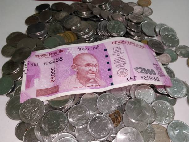 istock Indian Currency Coins and Rupees 898856506