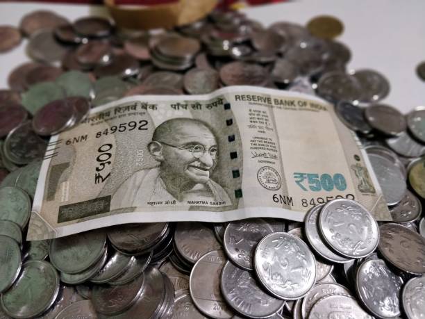 istock Indian Currency Coins and Rupees 898856594