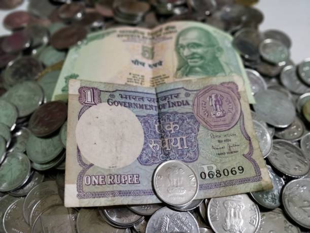 istock Indian Currency Coins and Rupees 898856598