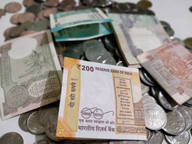 istock Indian Currency Coins and Rupees 898856650