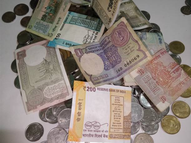 istock Indian Currency Coins and Rupees 898856738