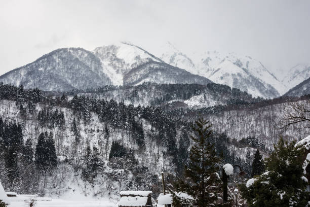 istock snow mountain view, nature background in Japan 898863978