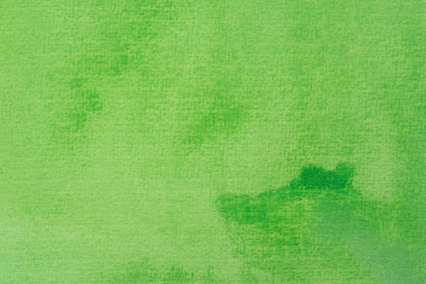 istock green watercolor green painted texture background  on paper 898865470