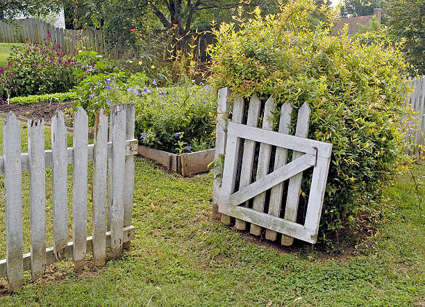 istock garden gate welcoming visitors 89887365