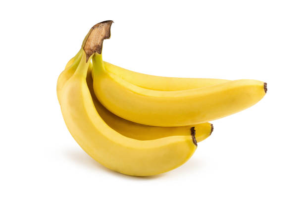 istock Bunch of bananas isolated on a white background 898877200
